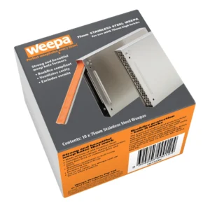 Weepa Stainless Steel weep vent packaging